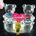 Estatuetas artesanais Crystal Gift Bear para 2018 brindes de casamento